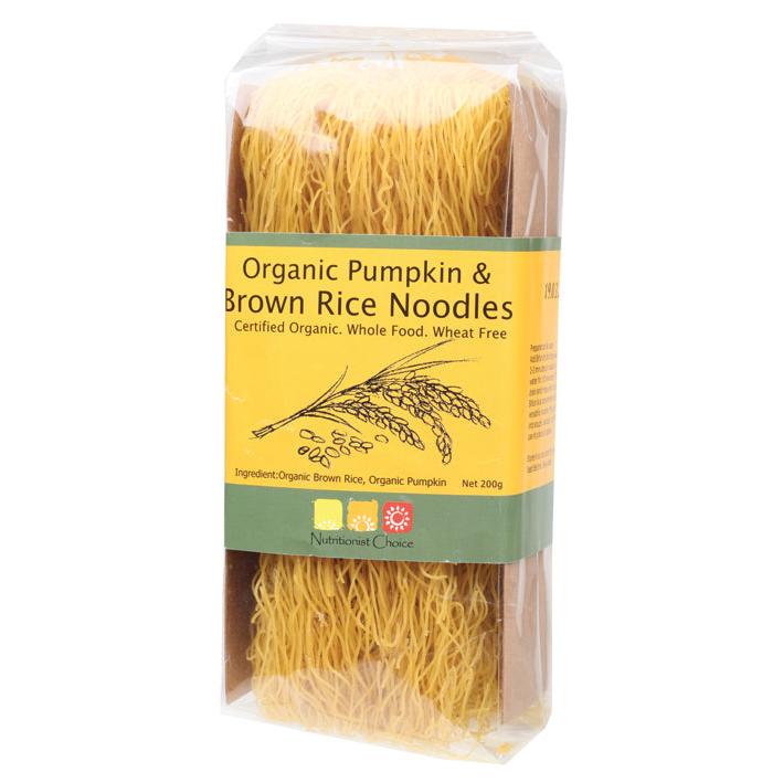 Nutritionist Choice Rice Noodles Pumpkin & Brown 200g