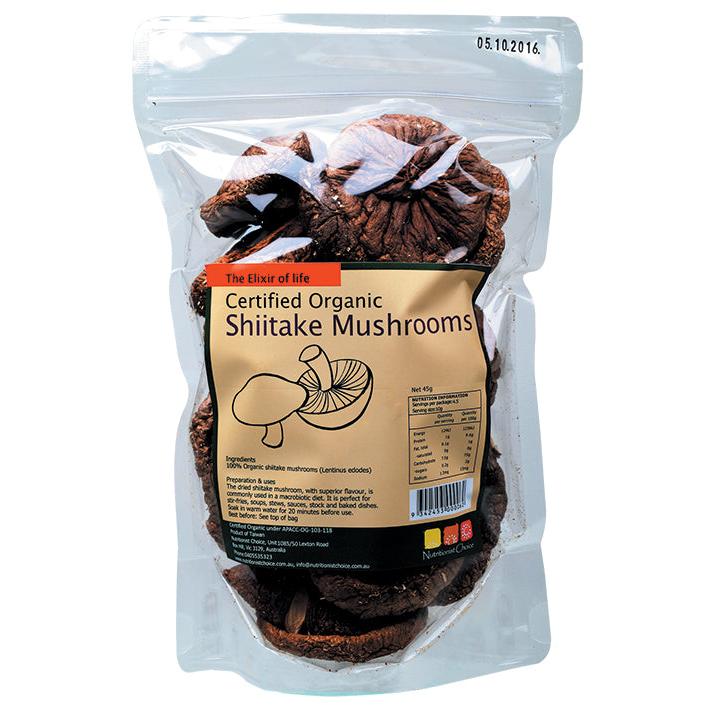 Nutritionist Choice Shiitake Mushrooms 45g