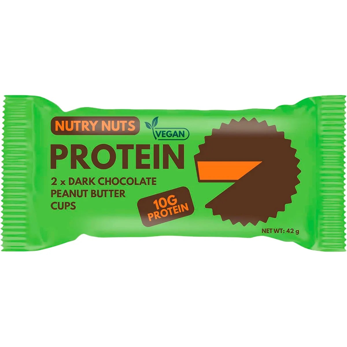 Nutry Nuts Protein Peanut Butter Cups Dark Chocolate 42g