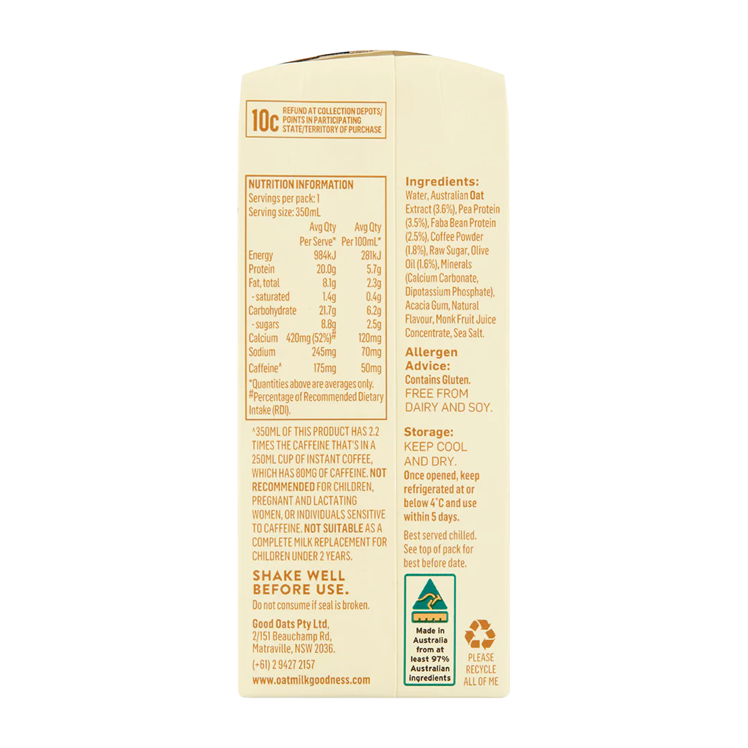 OMG Coffee PrOATein Milk 350ml