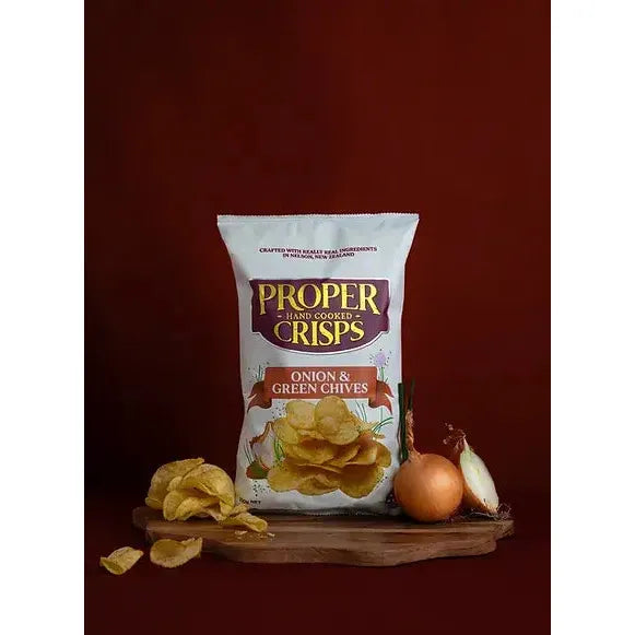 Proper Crisps Chips Onion & Green Chives 150g