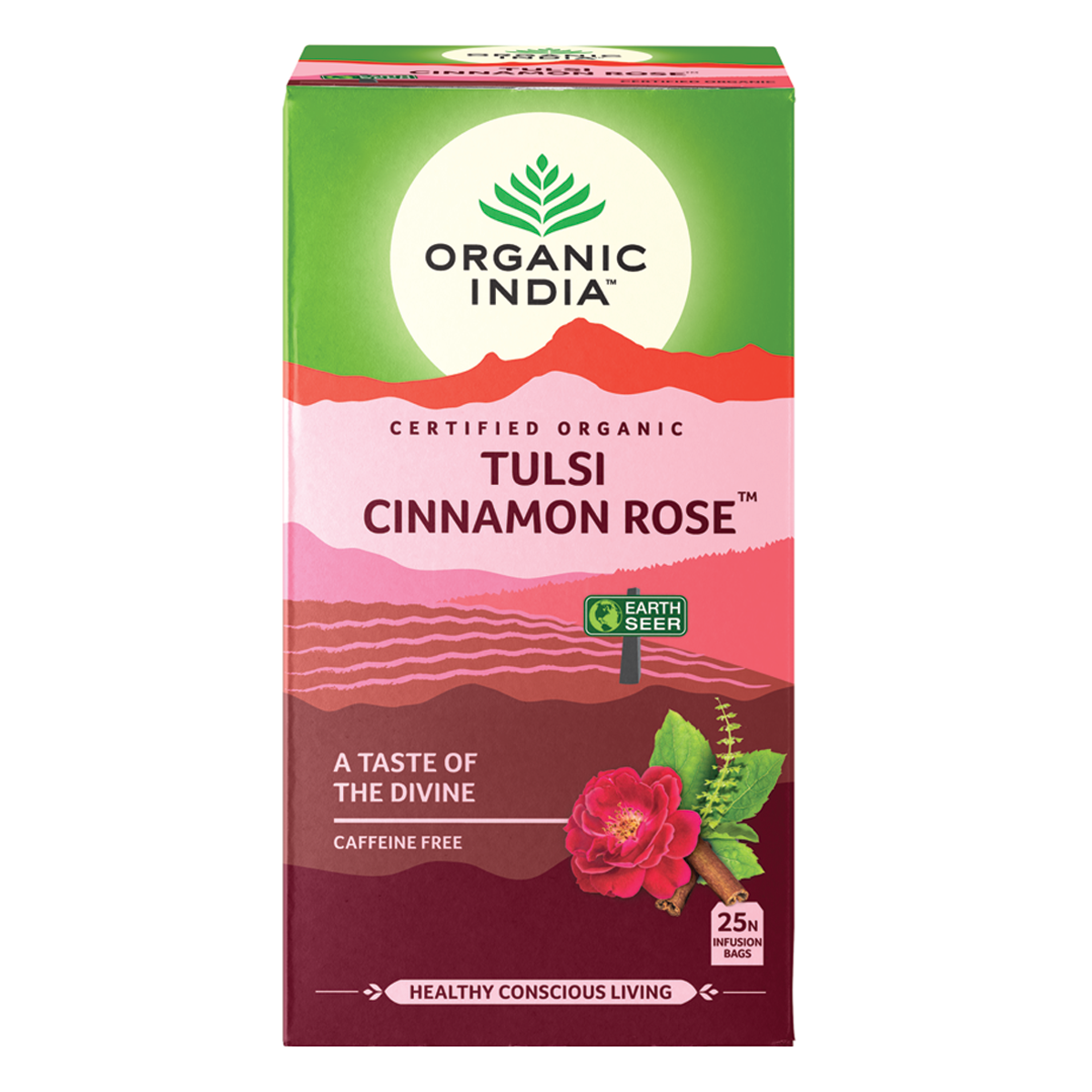 Organic India Cinnamon Rose x 25 Tea Bag