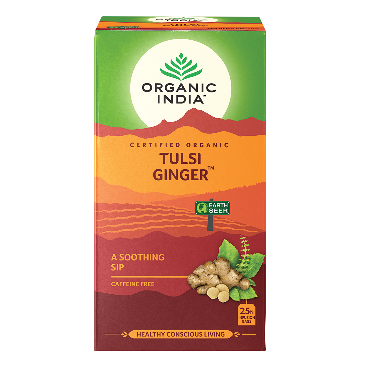 Organic India Ginger Tea ba x 25 Tea Bag