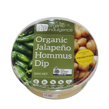 Organic Indulgence Dip Jalapeno Homus