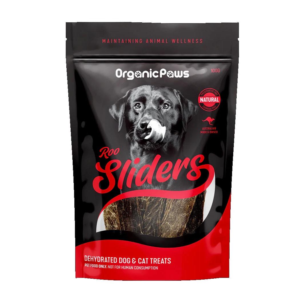 Organic Paws Sliders Roo 100g