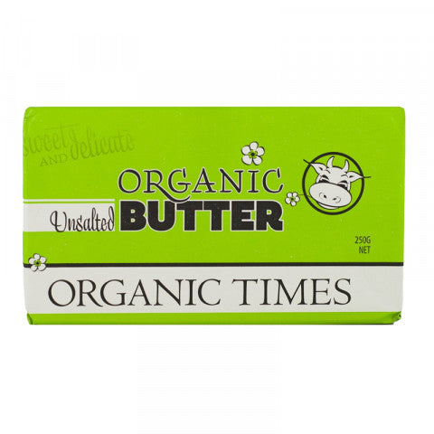 Organic Times Butter Unsalted 250g