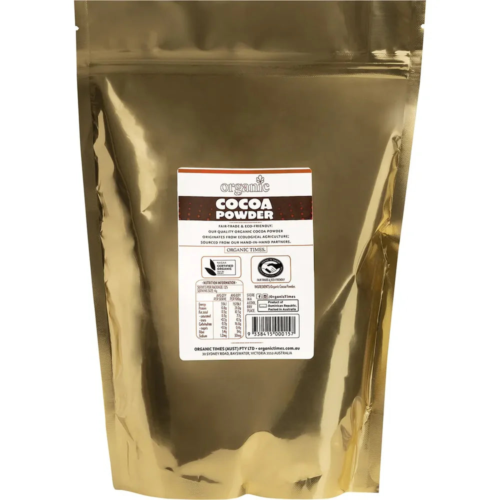 Organic Times Cocoa Powder 200g