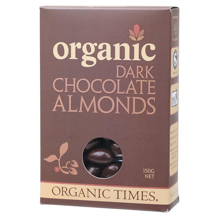 Organic Times Dark Chocolate Almonds 150g