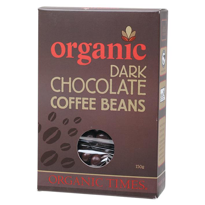 Organic Times Dark Chocolate Coffee Bea150g