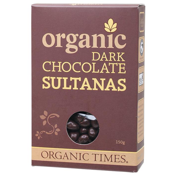 Organic Times Dark Chocolate Sultana 150g