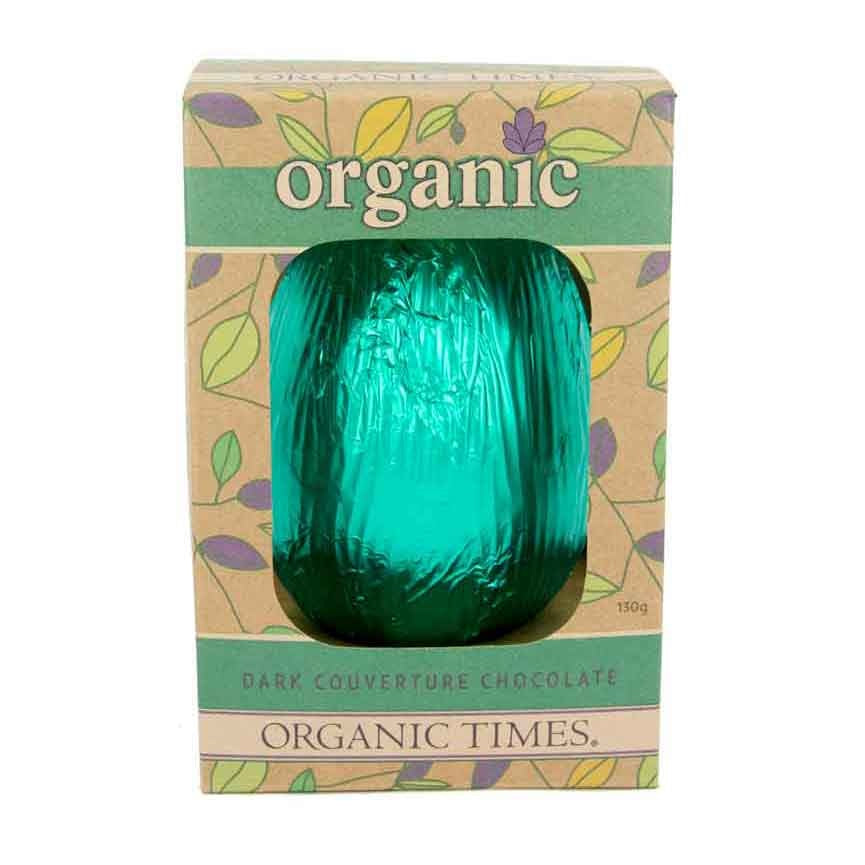 Organic Times Easter Egg Dark 130g