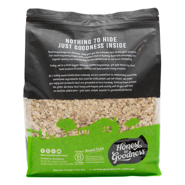 Honest to Goodness Organic Australian Rolled Oats 4KG