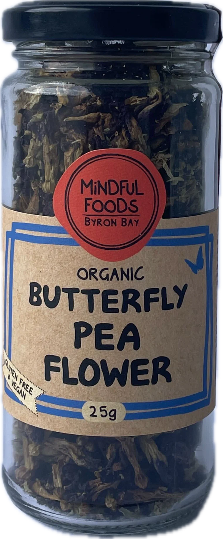 Mindful Foods Organic Blue Butterfly Pea Flowers 25g
