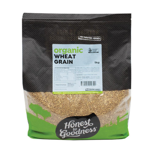 Honest to Goodness Organic Wheat Grain 5Kg