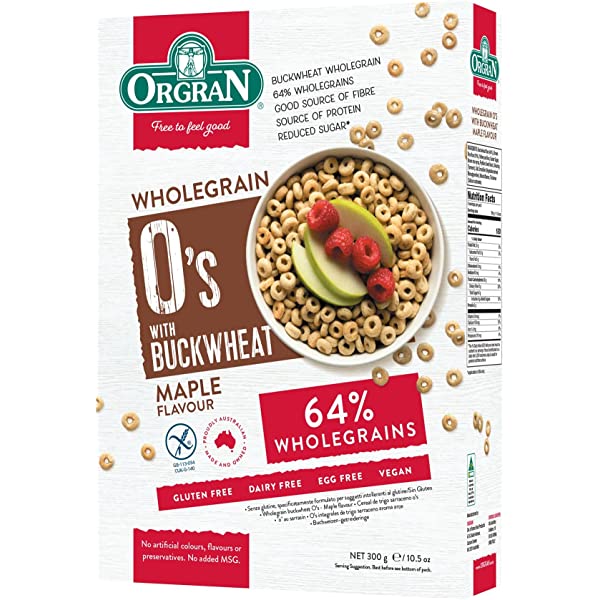 Orgran Buckwheat O’s Maple Flavour 300g
