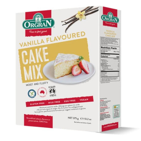 Orgran Cake Mix Vanilla Flavoured 375g