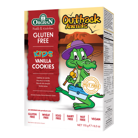 Orgran Cookies Outback Animal Vanilla 175g