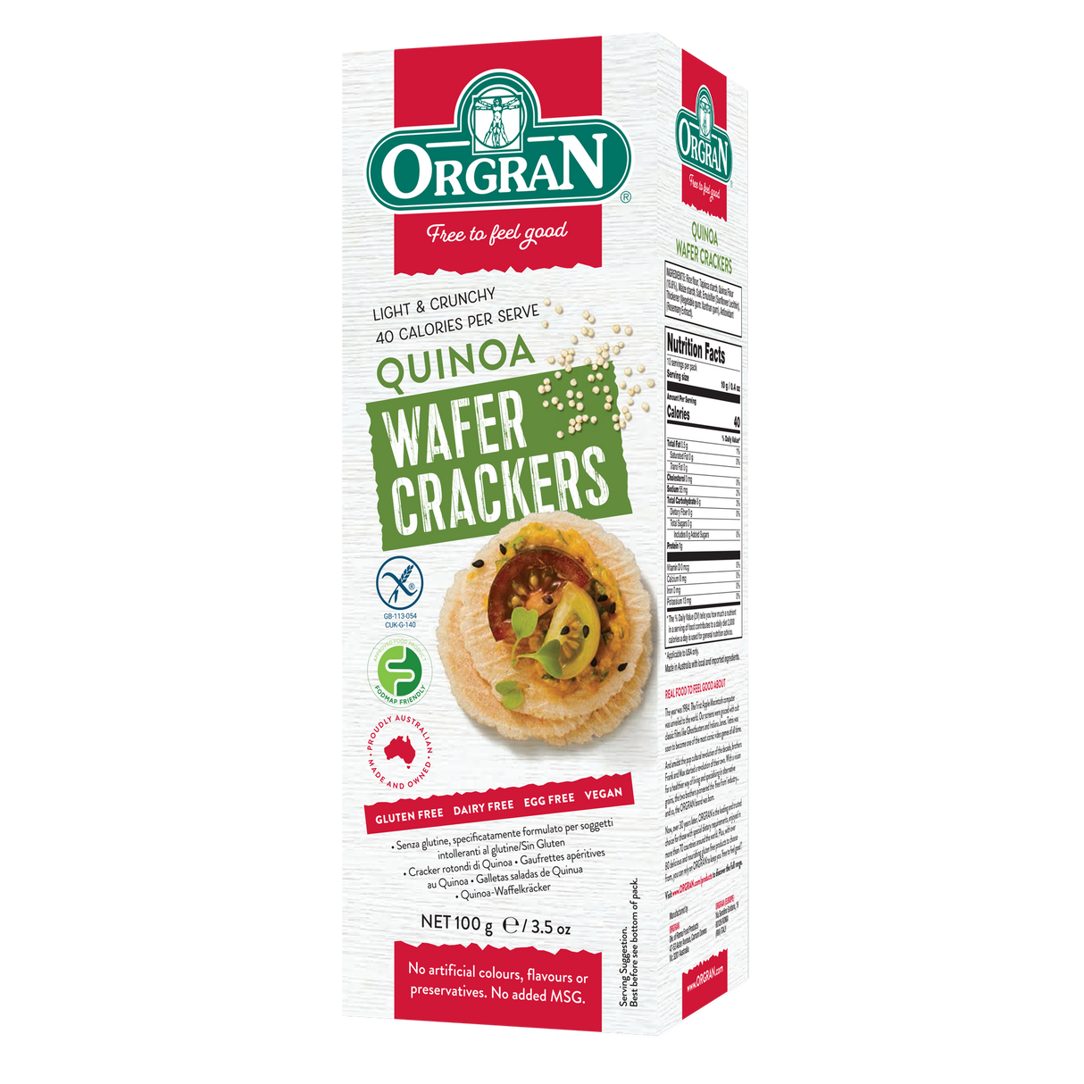Orgran Quinoa Wafer 100g