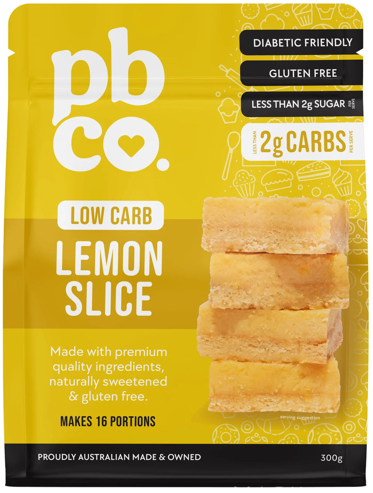 PBCO Low Carb Lemon Slice Mix 300g