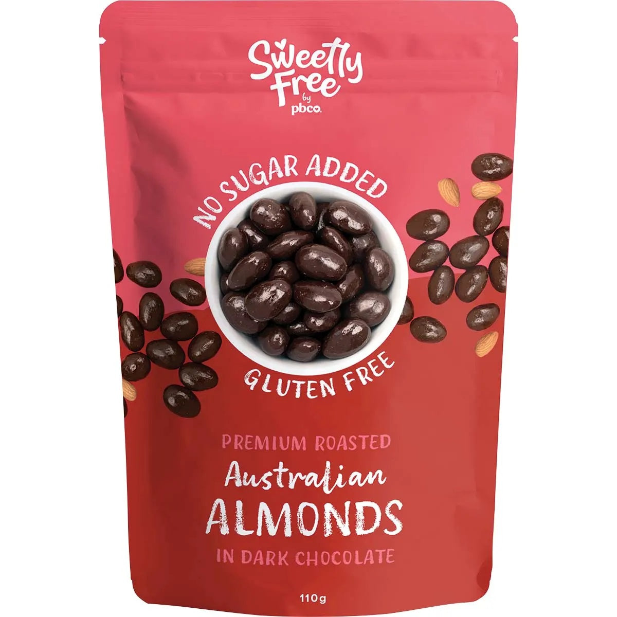 PBCo. Dark Chocolate Almonds 110g