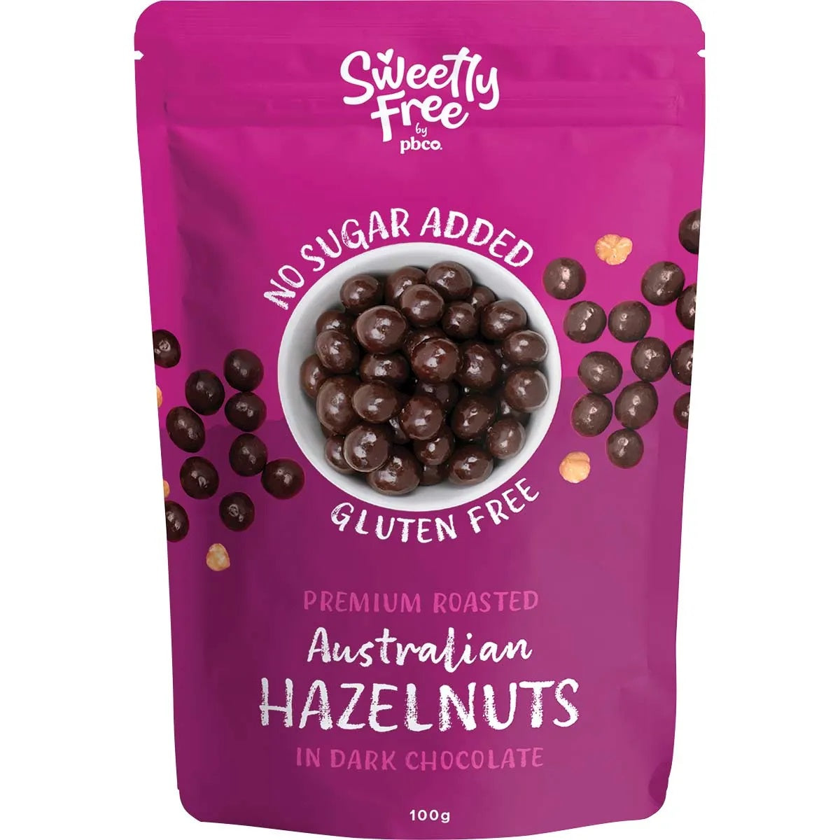 PBCo. Dark Chocolate Hazelnuts 100g