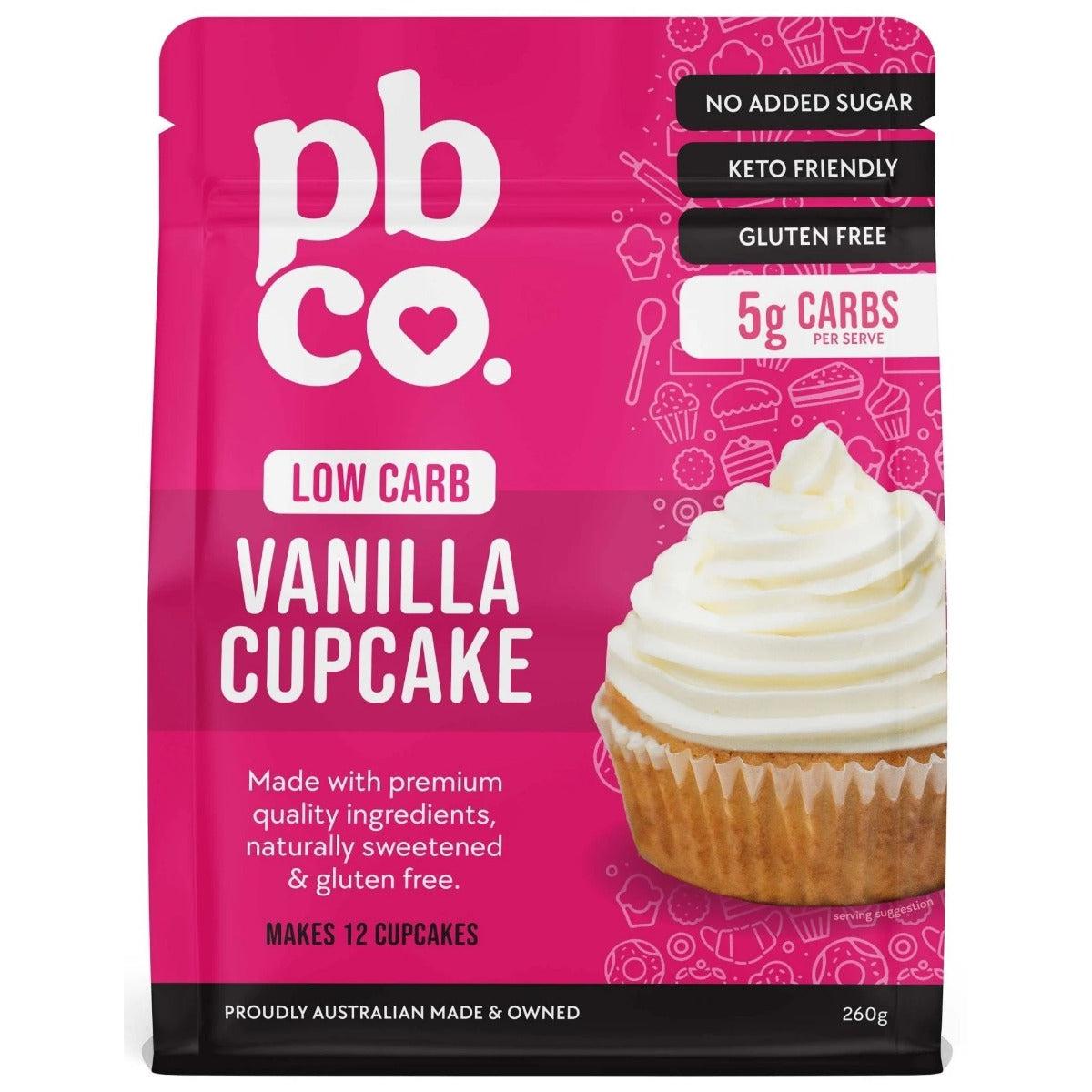 PBCo. Low Carb Vanilla Cupcake 260g