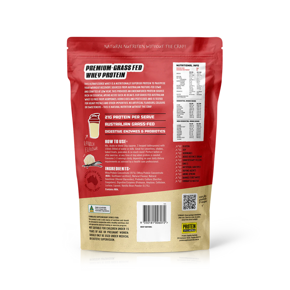 PSA Whey Protein Vanilla 1Kg