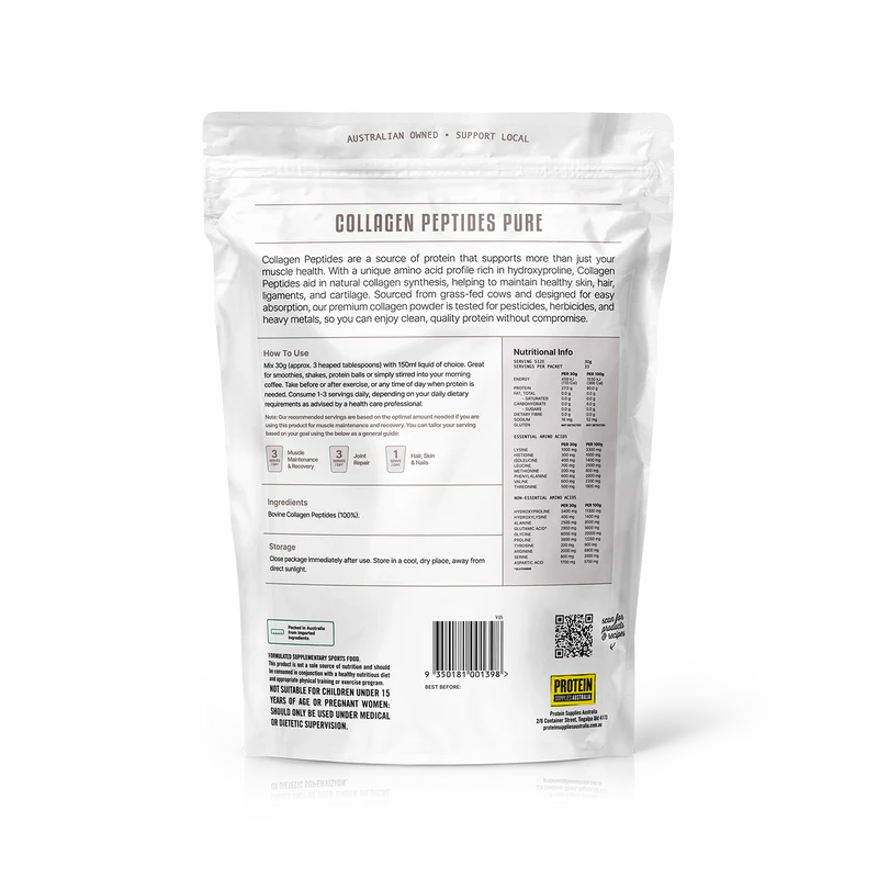 PSA Bioactive Collagen Peptides Unflavoured 500g