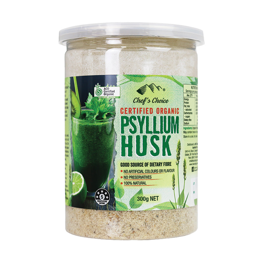 Chef's Choice Certified Organic Psyllium Husk 300g