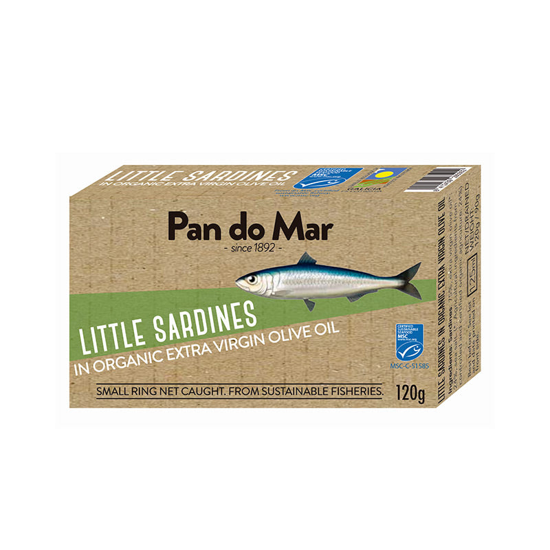 Pan do Mar Little Sardines in Olive Oil 120g