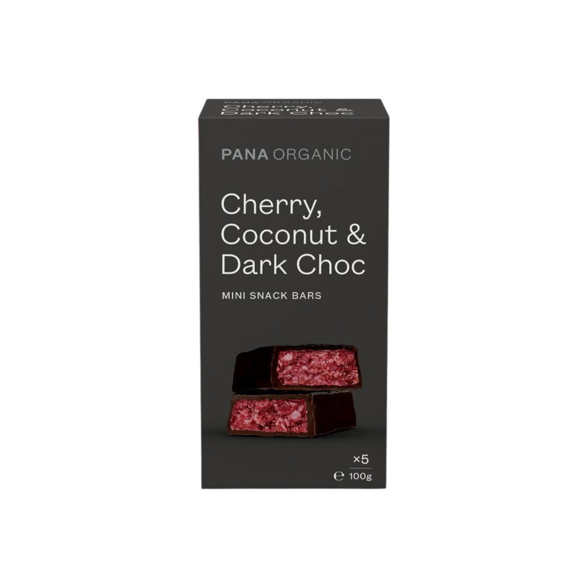Pana Organic Cherry Coconut & Dark Choc Mini Snack Bar 5x20g