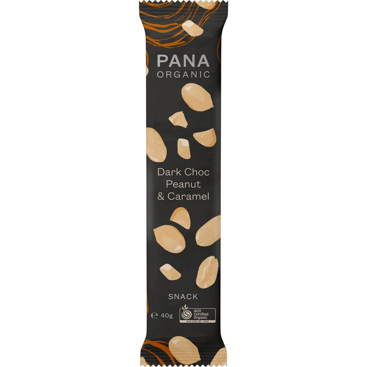Pana Organic Pana Snack D.Choc Peanut Caramel 40g