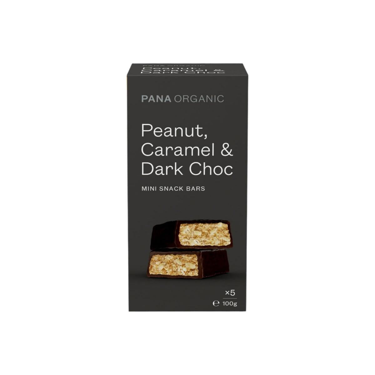 Pana Organic Peanut Caramel & Dark Choc Bar 5x20g
