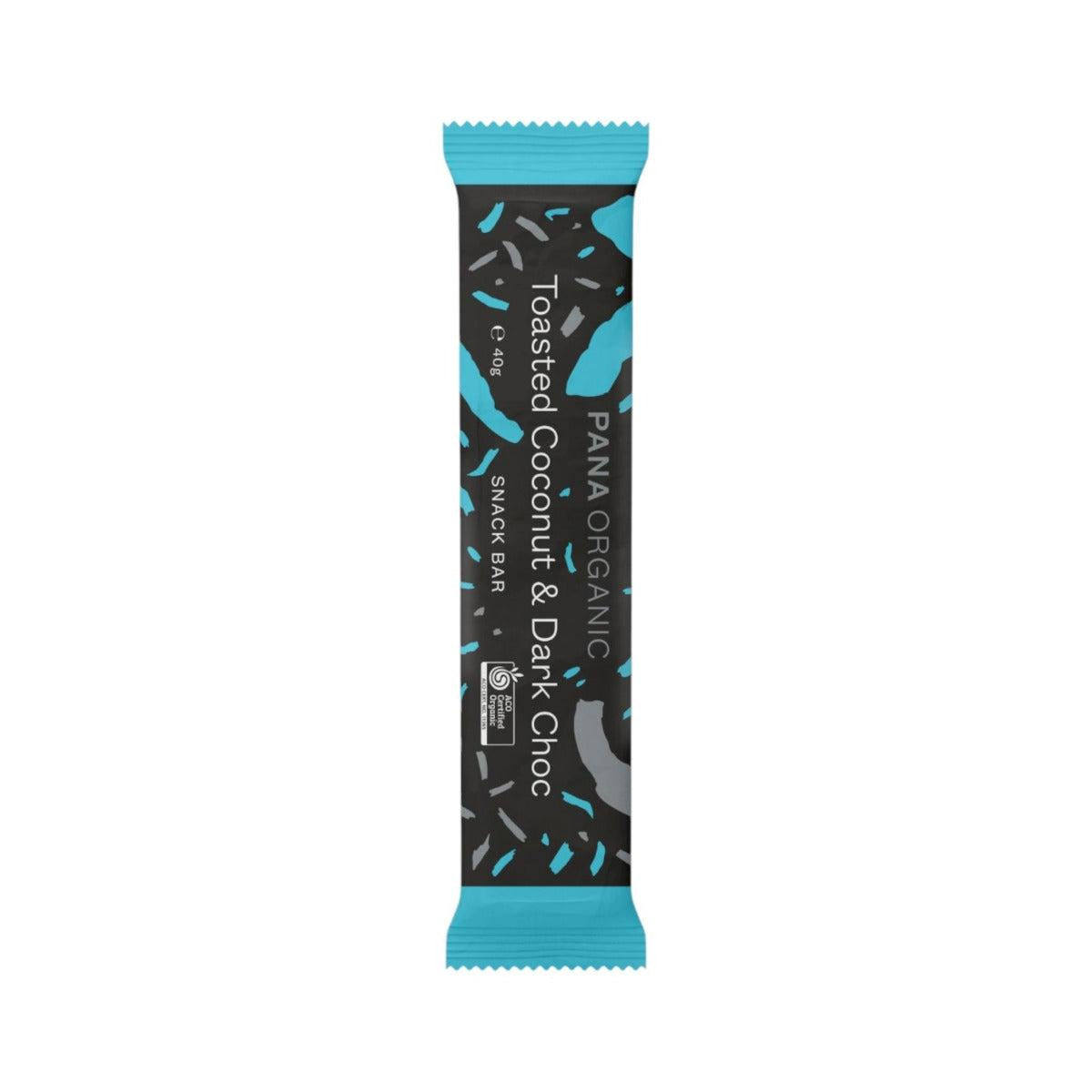 Pana Organic Toasted Coconut & Dark Choc Snack Bar 40g
