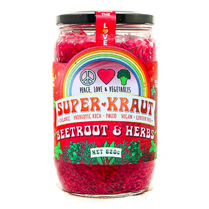 Peace Love Vegetables Superkraut Beetroot Herbs