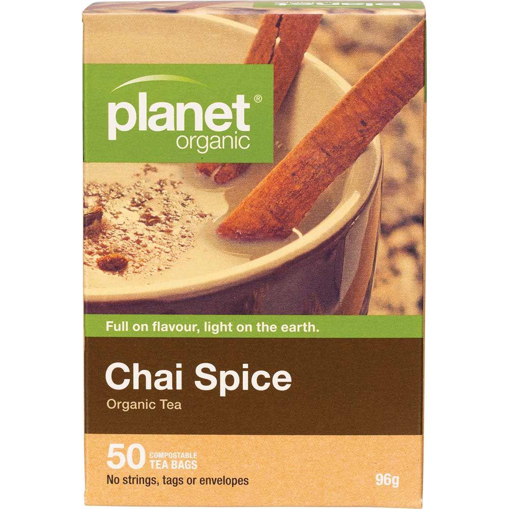 Planet Organic Herbal Tea Bag Chai Spice 50