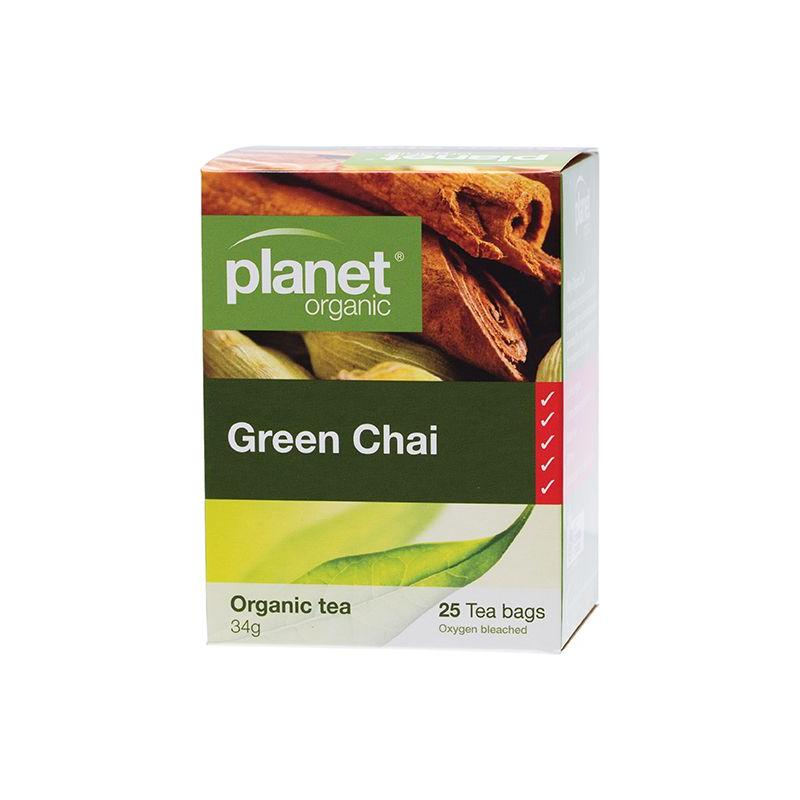 Planet Organic Herbal Tea Bag Green Chai 25