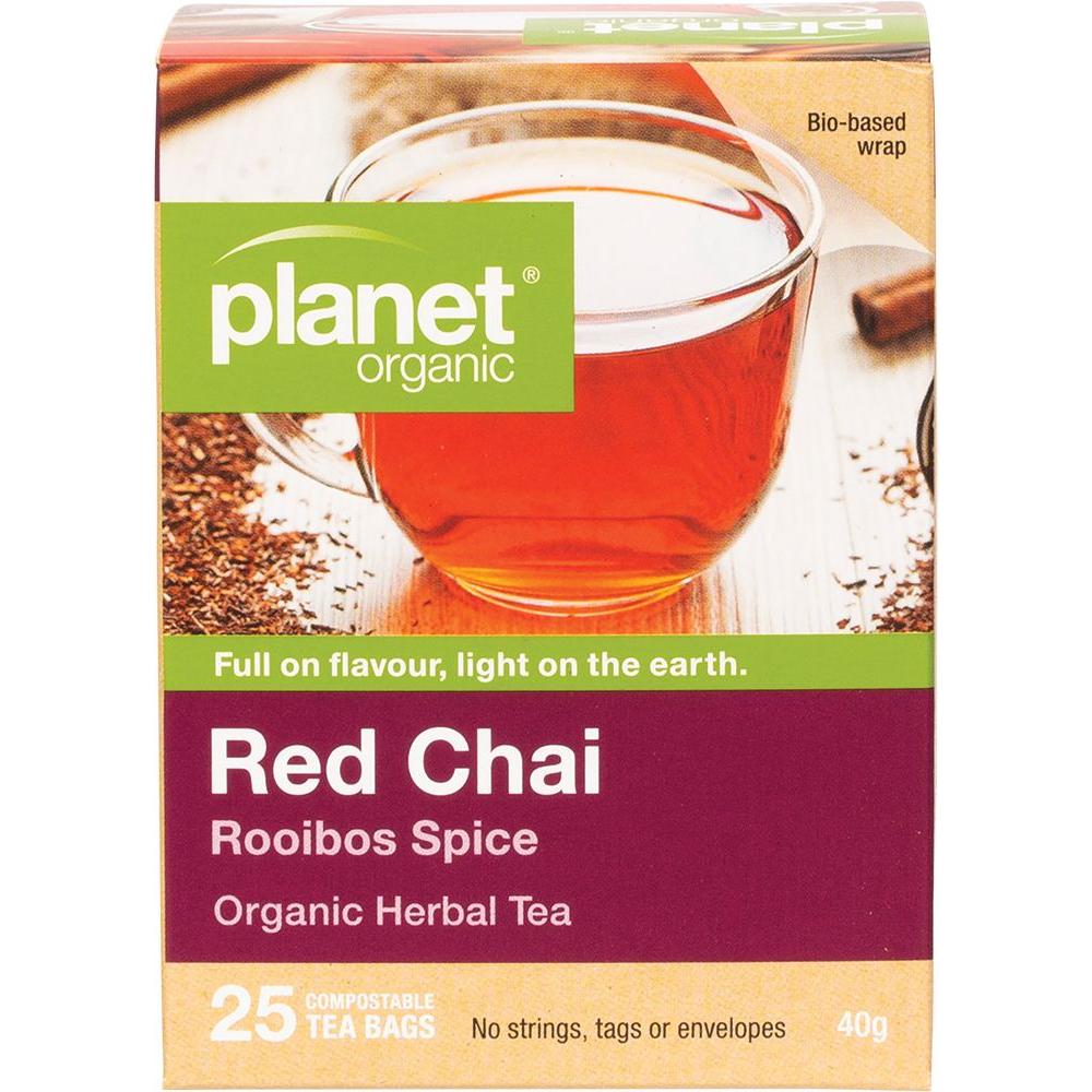 Planet Organic Herbal Tea Bag Red Chai 25