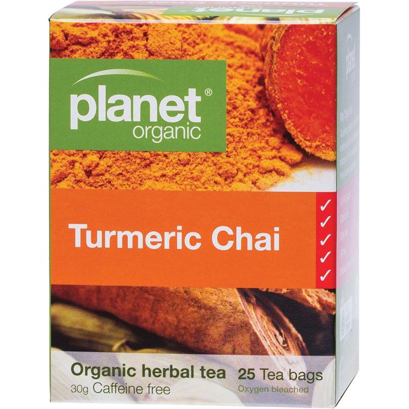 Planet Organic Herbal Tea Bag Turmeric Chai 25