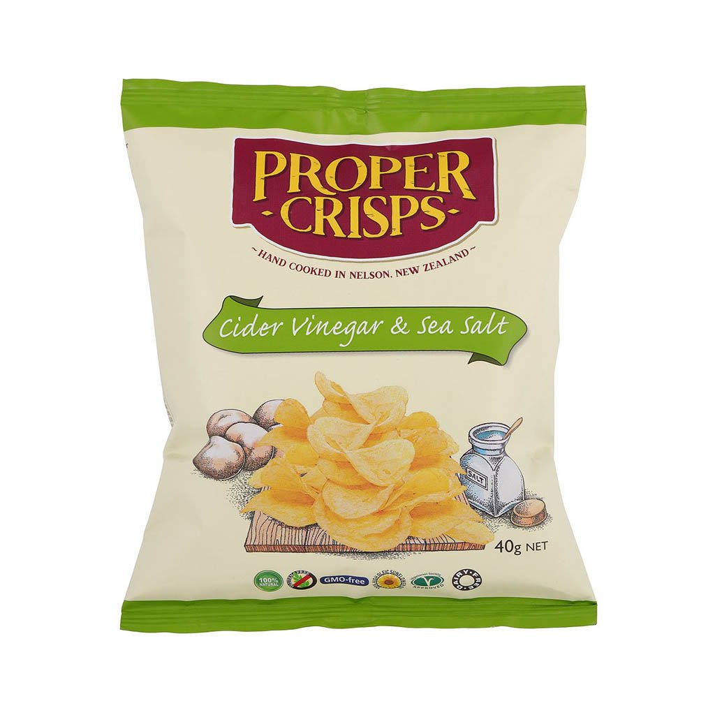 Proper Crisps Cider Vinegar Salt 40g