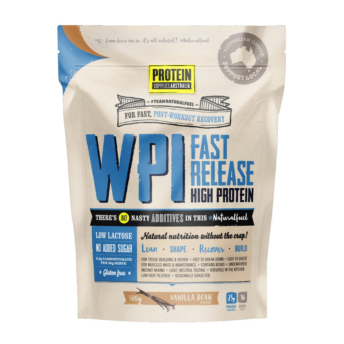 Protein Supplies Australia Wpi Fast Release Vanilla 500g