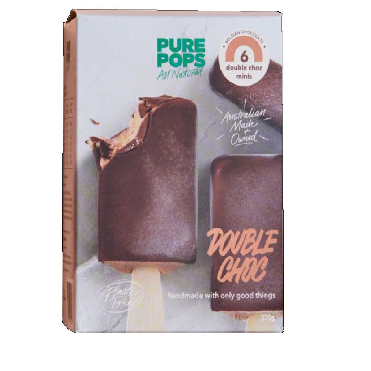Pure Pops Double Choc Dipper 6X62g