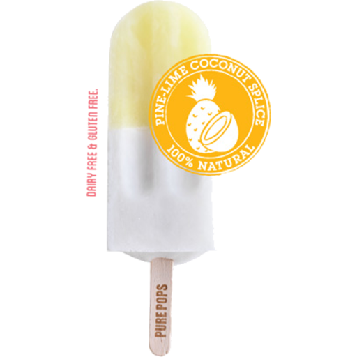 Pure Pops Pine Lime Coconut 4X80g