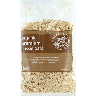 Real Good Food Oats Rolled Aussie 1Kg