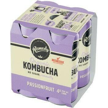 Remedy Kombucha Passion 4X250ml