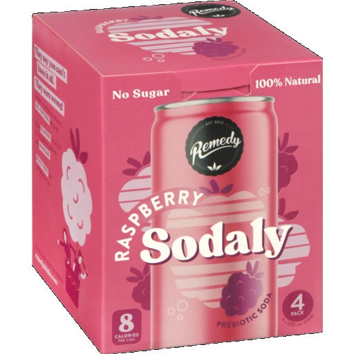 Remedy Sodaly Raspberry 4X250ml