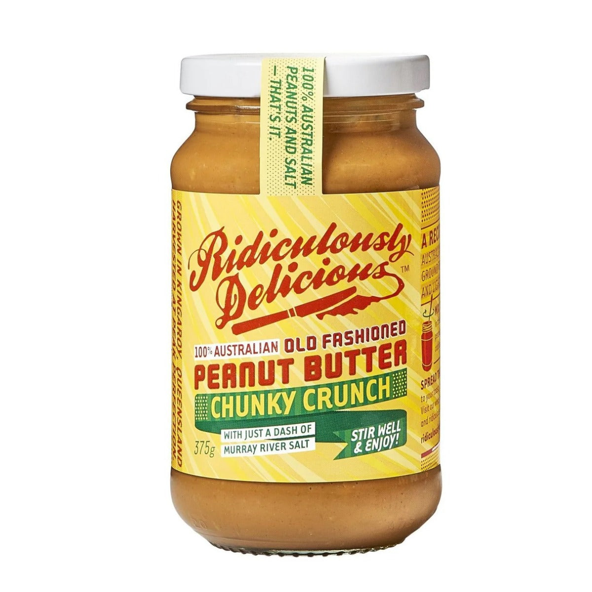 Ridiculously Delicious Chunky Peanut Butter 375g