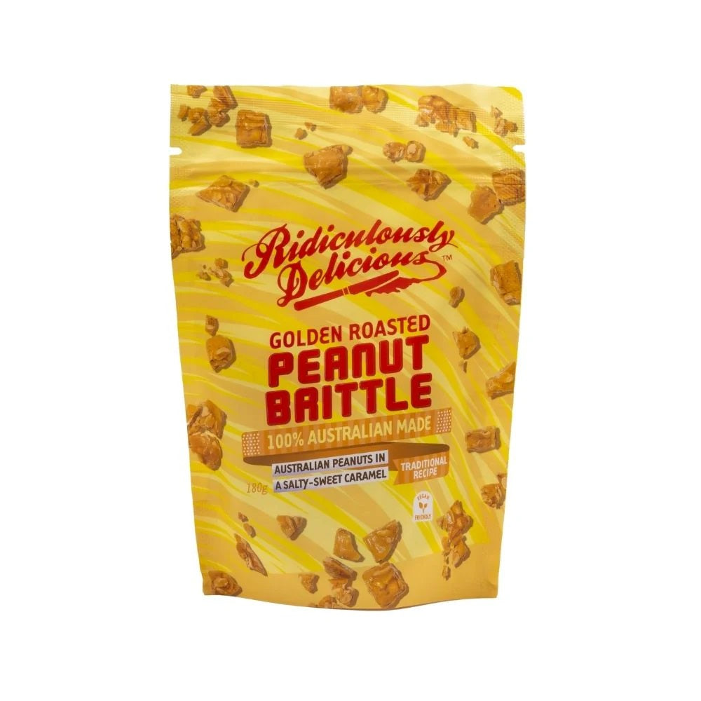 Ridiculously Delicious Peanut Butter Brittle Gold 180g