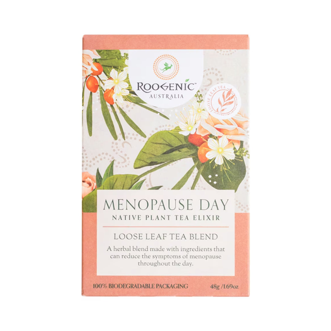 Roogenic Menopause Day Native Plant Tea Elixir Loose Leaf Tea Blend 48g