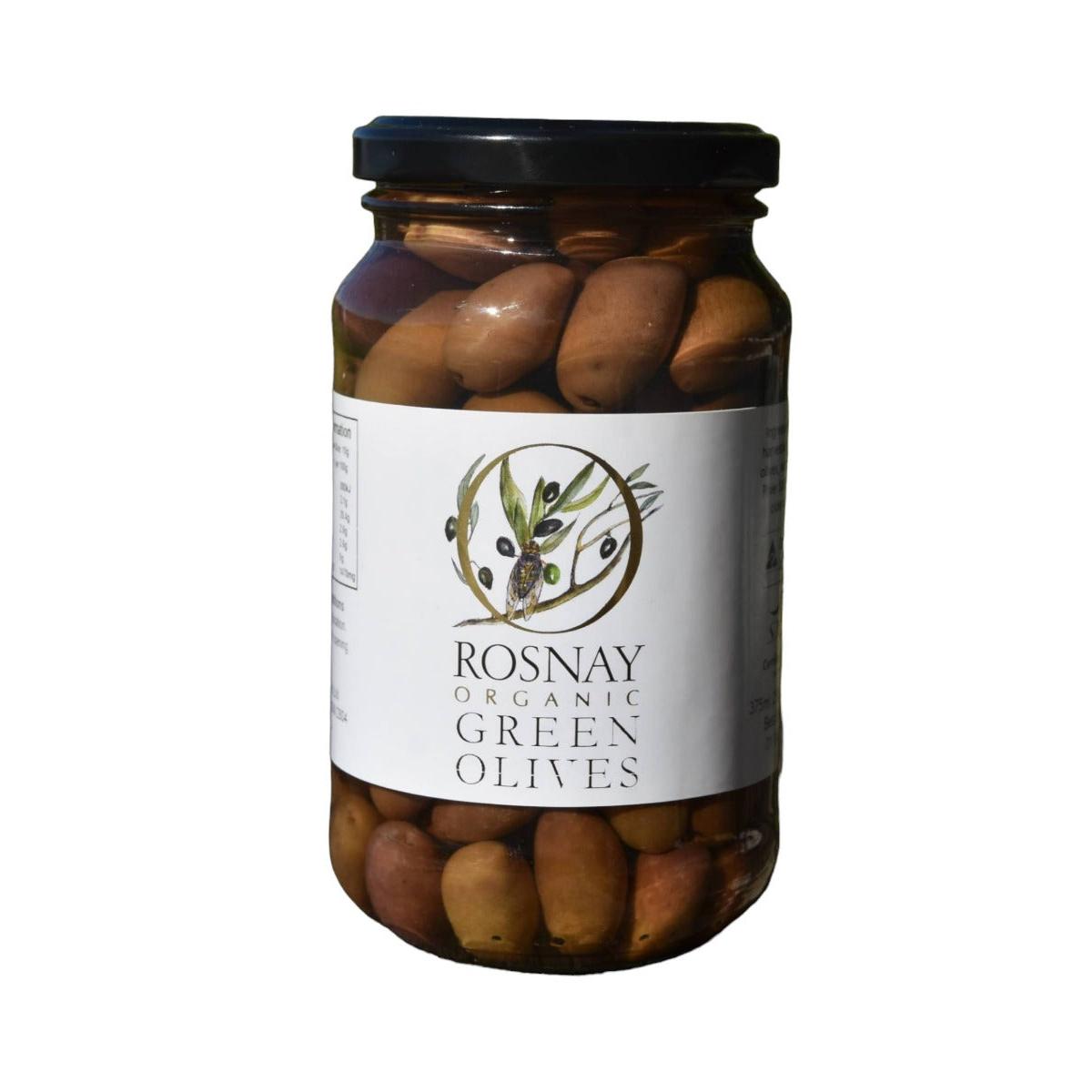 Rosnay Rosnay Org Green Olives 375ml